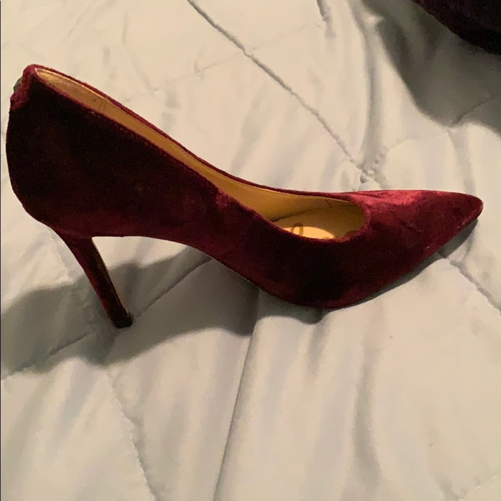 Suede Maroon Sam Edelman Heels